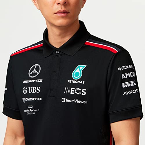 MERCEDES AMG PETRONAS Formula One Team - Team-Polo 2023 - Schwarz - Männer - Größe: XXL