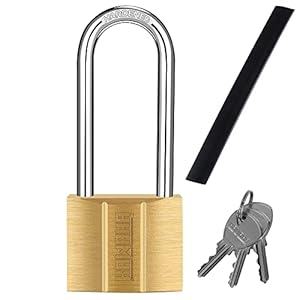 KAWAHA 81/40L-1P Messing Vorhängeschloss mit Schlüssel