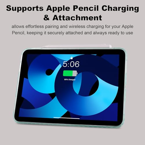 Funda iPad mini A17 Pro delgada contra golpes con piel resistente y lápiz incluido 4