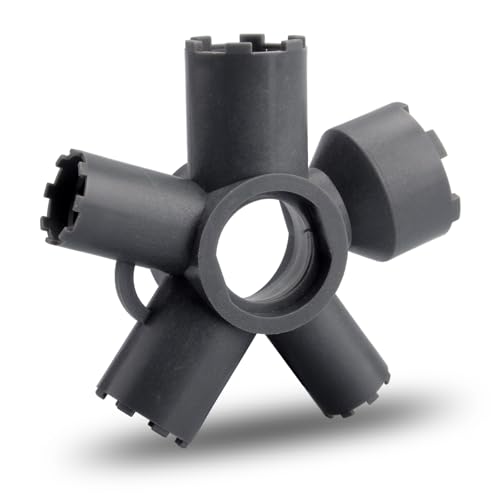 Faucet Aerator Removal Tool, Faucet Key Tool for Faucet Repair in Kitchen and Bathroom, 10-in-1 Aerator Key for Sink Faucet in Size M16.5,M18.5,M21.5,M22,M24,M28,TT,TF,STD,TJ