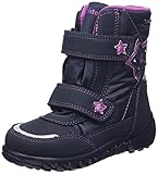 Richter Kinderschuhe Husky Schneestiefel, atlant/silv/Rosette, 34 EU