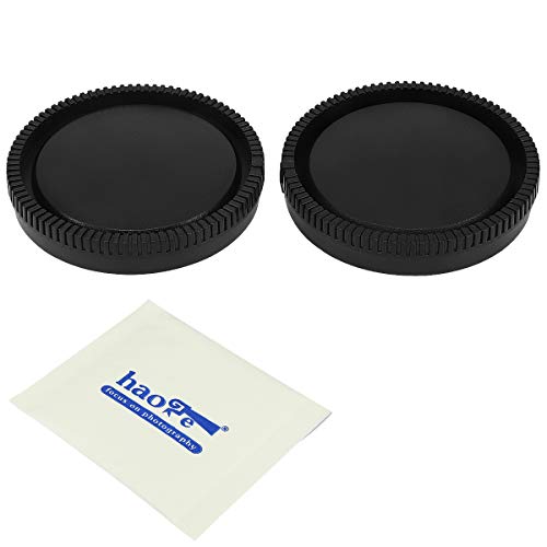 Kit de Tapa para Cuerpo y Tapa Trasera de Lente Haoge para Montura Sony E NEX
