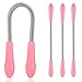 Dr.Nail Facial Hair Remover for Women,3Pcs Hair Remover Spring Threading Tool (Pink)