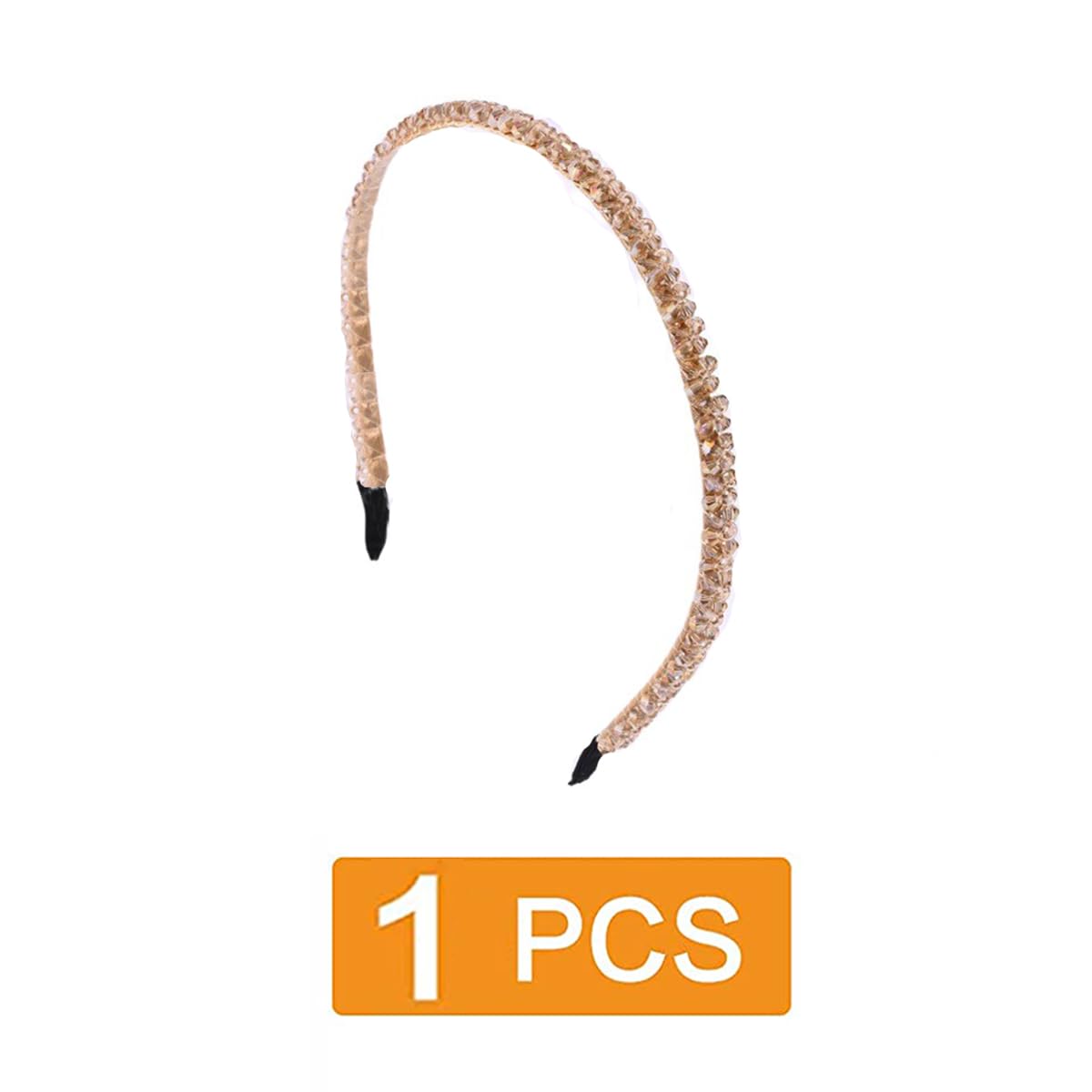 Traziewell Women Girls Headband Fashion Sparkle Crystal Rhinestone Headbands Beaded Hair Hoop 1909, H1909 - Image 2