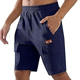 Design : short en velours côtelé uni pour homme avec plusieurs poches