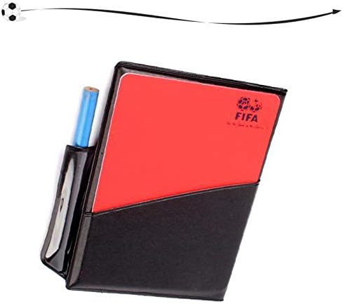 CHRISTY HARRELL Referee Cards Set, Football Referee Card Set & Notebook - Red & Yellow Referees Cards With Game Score Pocket Book And Pencil