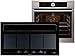 Produktbild Set AEG Pyrolyse Backofen BY9304101M + Oranier KFL 2094-2094 55 Kochfeldabzug Abluft
