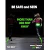 sport2people LED Reflective Running Belt Pouch with USB Rechargeable Light, Reflective Running Gear for Men, Women,Phone Holder for Runners,Visibility Running Safety Lights Belt for Safe Night Running