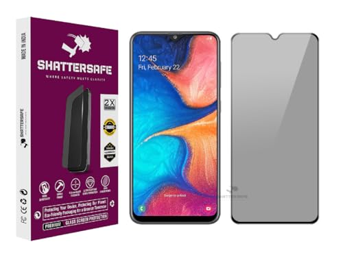 Image of Anti-Spy Privacy Tempered Glass Compatible For Samsung Galaxy A20 / A30 / A50 / A50s / A30s / M30 / M30s / M10s / M21 / M21s / M31 / M50 / M50s / F41 [Pack of 1]. Easy Installation Kit.