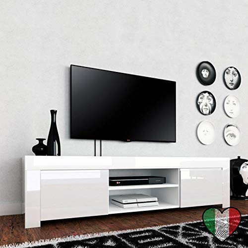 STILPROJECTSTORE - Mobile Porta TV Laccato Bianco L.190cm - Amalfi
