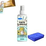 Toilet Stain Remover Heavy Duty Yellow Stain Remover, Plastic Yellowing Remover Fast Acting For Toilet Seat All Purpose Cleaner for Air Conditioner, Home Appliances, Plastic Surface (1PC)