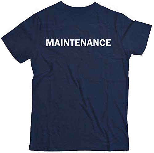 Smart People Clothing Maintenance t-Shirt, for Employees, Staffs and Hospitality Workers. Navy