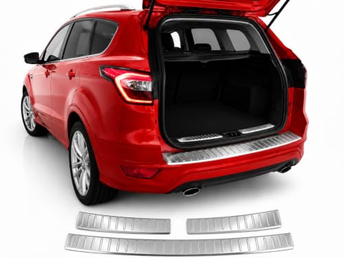 Seuil de chargement Ford Kuga II acier inoxydable pare-chocs arrière protection coffre 2012