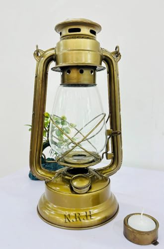 Old Antique Gold Lantern Decorative Indoor Vintage Outdoor Lantern with