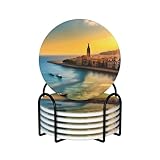 Diseño inferior: cada uno de nuestros posavasos de cerámica viene con un respaldo de corcho, que no solo protege tu mesa de rozaduras y arañazos, sino que también la mantiene en su lugar de forma segura. Su diseño simple y elegante combina perfectamente con cualquier decoración del hogar.