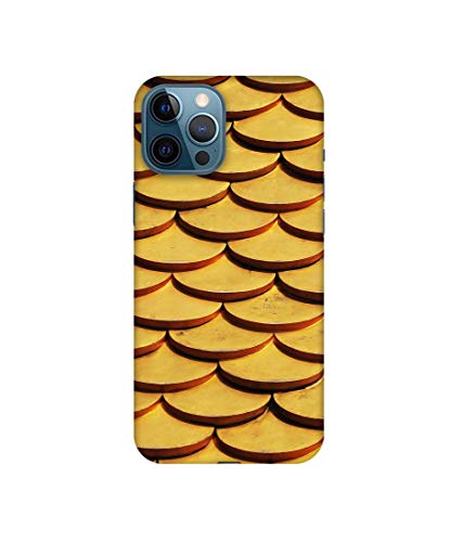 Image of Amazon Brand - Solimo Designer Wooden Semi Circle Texture 3D Printed Hard Back Case Mobile Cover for Apple iPhone 12 Pro Max