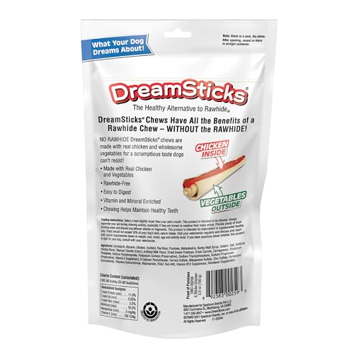 DreamBone Dream Sticks Chicken Dog Chew, 5-count