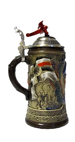 Chope de bière allemande Red Baron le cadeau idéal pour collectionneur