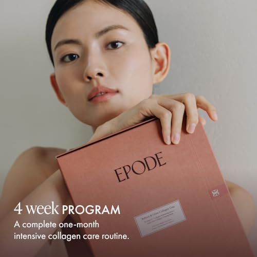 Image of EPODE Reboot & Glow Collagen Duo Face Mask 4-Week Program | Intensive At-Home Care Program for Glass Skin | 0.16 fl. oz. Ampoule + 0.05 oz. Mask Sheet | Powered by EPODEPTH Technology