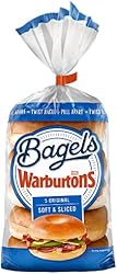 Warburtons Sliced Plain Bagels, Pack of 5