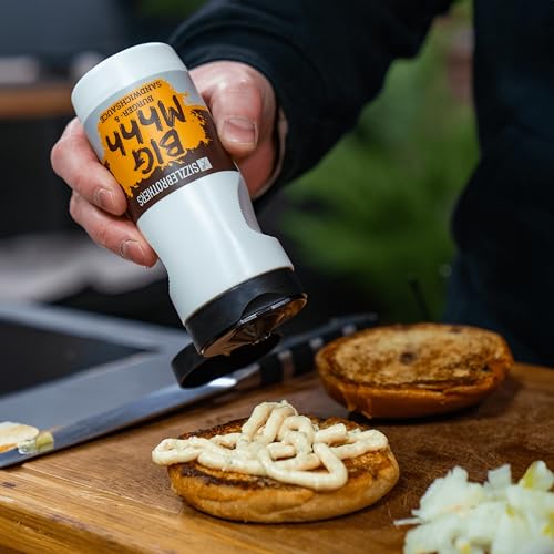 Big Mhhh Sauce 500 ml - unverwechselbare Burger- & Sandwichsauce für Burger, Sandwiches, Wraps, Grillgemüse, Bratwürstchen & Co. - SizzleBrothers