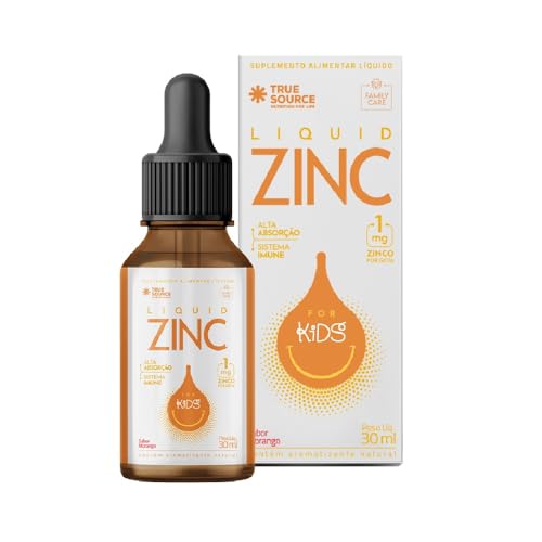 Liquid Zinc Sabor Morango 30ml - True Source