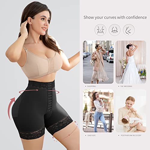Joshine Body Shaper For Women Shapewear Shorts Compression Butt Lifting Panties Underwear Boyshort Adjustable Hook-Eye Stomach Control Daily Wear Tummy Thigh Firm Control Shapewear Hourglass Figure #TOP5