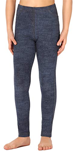 Merry Style Leggins Mallas Pantalones Largos Ropa Deportiva Niña MS10-341 (Jeans, 140 cm)