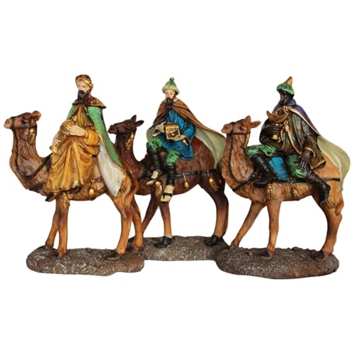 X3 Krippenfiguren Belen als Krippenfiguren, 20 cm, 3 Heilige Könige...
