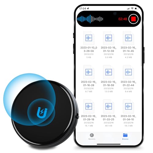 64GB Magnetic Voice Recorder,Voice Activated Recorder with 800 Hours Recording Capacity,Audio Recorder with DSP Audio Noise Reduction, Recorder Device for Lectures, Meetings, Interviews