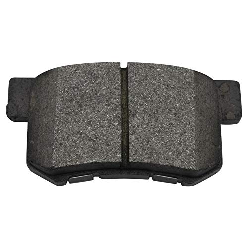 Image of TRQ Performance Rear Brake Pad and Rotor Set Semi Metallic Drilled Slotted Calipers Compatible with 1998-2002 Honda Accord