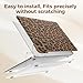 iLeadon Compatible for Leopard MacBook Air 13.3 inch Case, 2021-2018 Release Model A2337 A2179 A1932, Protective Hard Shell MacBook Air 13 inch M1 Case 2020 with Keyboard Cover Screen Film (Brown)