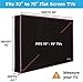 Garnetics Outdoor TV Cover 75 Inch | Waterproof and Weatherproof TV Covers | Outdoor TV Enclosure | Smart Shield TV Screen Protector for Outside TV | Cover for Moving | TV Display Protectors – Black