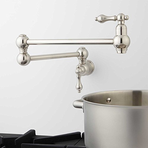 Signature Hardware 917488 Vivan Double Handle Wall Mounted Pot Filler #TOP11