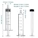 5ml Plastic Syringe Without Needle for Liquid - Measuring Syringes with Caps , Separate Packaging , Pet Medicine Small Syringe for Cats and Dog - 5 ml 5Pack