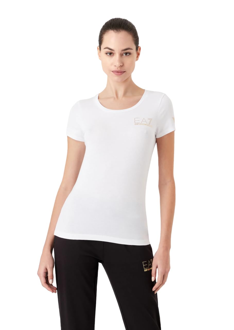 EA7-T-SHIRT, Biały, XXL