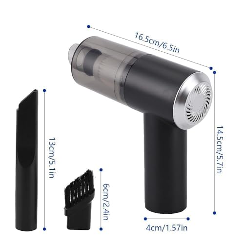 Image of 3-in-1 Car Vacuum Cleaner Rechargeable | Portable Mini Handheld Vacuum Cleaner for Car, Home & Office | High Power Dust Cleaner
