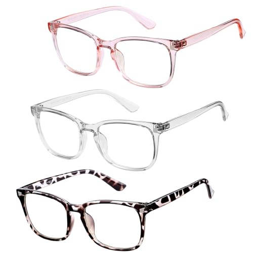 Image of Hycredi Kids Blue Light Blocking Glasses for Boys & Girls, Square Frame