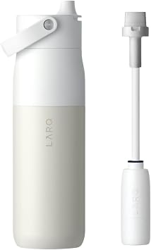 LARQ Summer Swig Set Bottle Swig Top 34oz Granite White Filter Straw