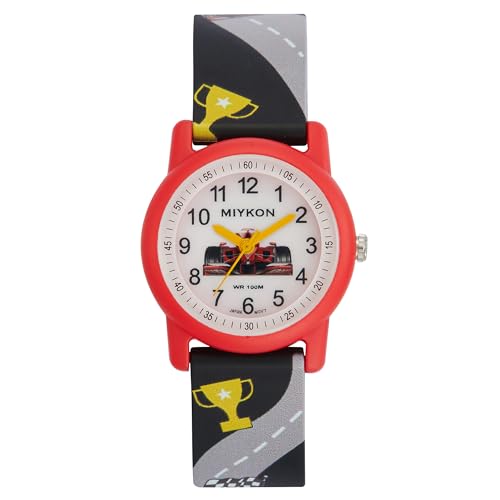 Image of Miykon Kids Watches for Boys and Girls - Educational Time-Telling Gift for Kids Aged 3-15, Toddlers, Preschoolers, and School-Aged Children - Easy to Read Analog Watch, Soft Resin Band, Japanese Quartz, 100M Water Resistant