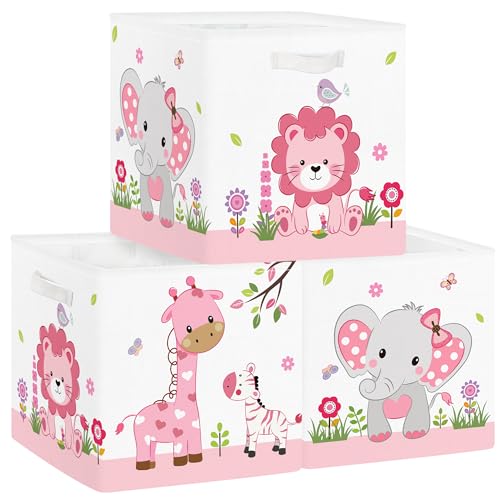 Caja Almacenaje Tela Clastyle Resistente Estampado Jungla 2