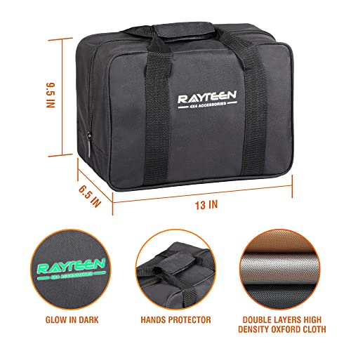 Rayteen 4X4 Off-Road Recovery Kit | Includes 33,000Lbs X 20Ft Tow Strap, 20,000Lbs X 8.2Ft Tree Saver, 2Pcs 39,600Lbs Soft Shackle, Recovery Gloves, Carry Bag | Suits For 4X4 Offroad Utv Atv Trucks #TOP5