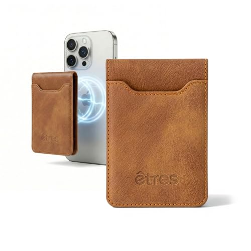 Porte-cartes MagSafe antivol RFID : rangez 7 cartes et billets au dos de votre iPhone marron