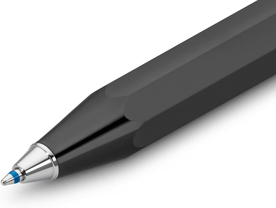 Kaweco SKYLINE SPORT Ball Pen Black Retractable Ballpoint Pen with a Standard D1 Refill 10.5 cm