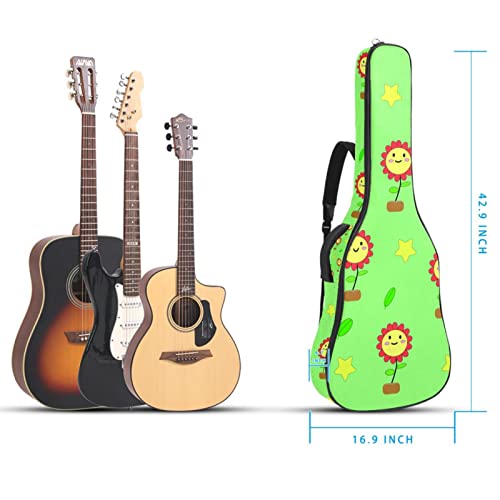Housse imperméable pour guitare acoustique avec double bandoulière et poche Motif floral, Multicolore 01., 42.9×16.9×4.7… - Les Beatles, Paul McCartney, John Lennon, RIngo Starr, George Harrison Housse imperméable pour guitare acoustique avec double bandoulière et poche Motif floral, Multicolore 01., 42.9x16.9x4.7… – Image 6