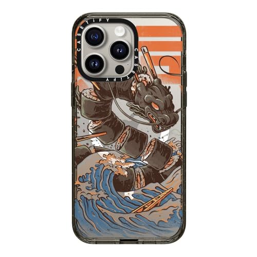 Coque iPhone 15 Pro Max CASETiFY Impact artistique Dragon premium