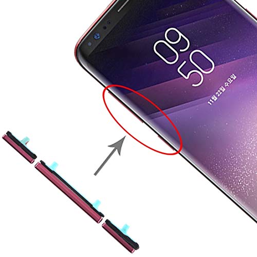 Touches latérales Galaxy S8 et S8+ set de 10 boutons de remplacement rouge pour châssis