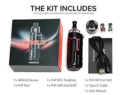 VooPoo Argus Pro E-Zigaretten Set - 3000mAh Akku - 4,5 ml Tankvolumen - Subohm-Dampfen möglich (silber) – Bild 5