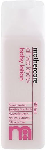 Mothercare Baby Unisex MCAWKL300 All We Know 300Ml Baby Cream and Baby Lotion, White, 300 ml