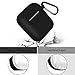 Airpods Case, Music tracker Protective Thicken Airpods Cover Soft Silicone Chargeable Headphone Case with Anti-Lost Carabiner for Apple Airpods 1&2 Charging Case (Black)